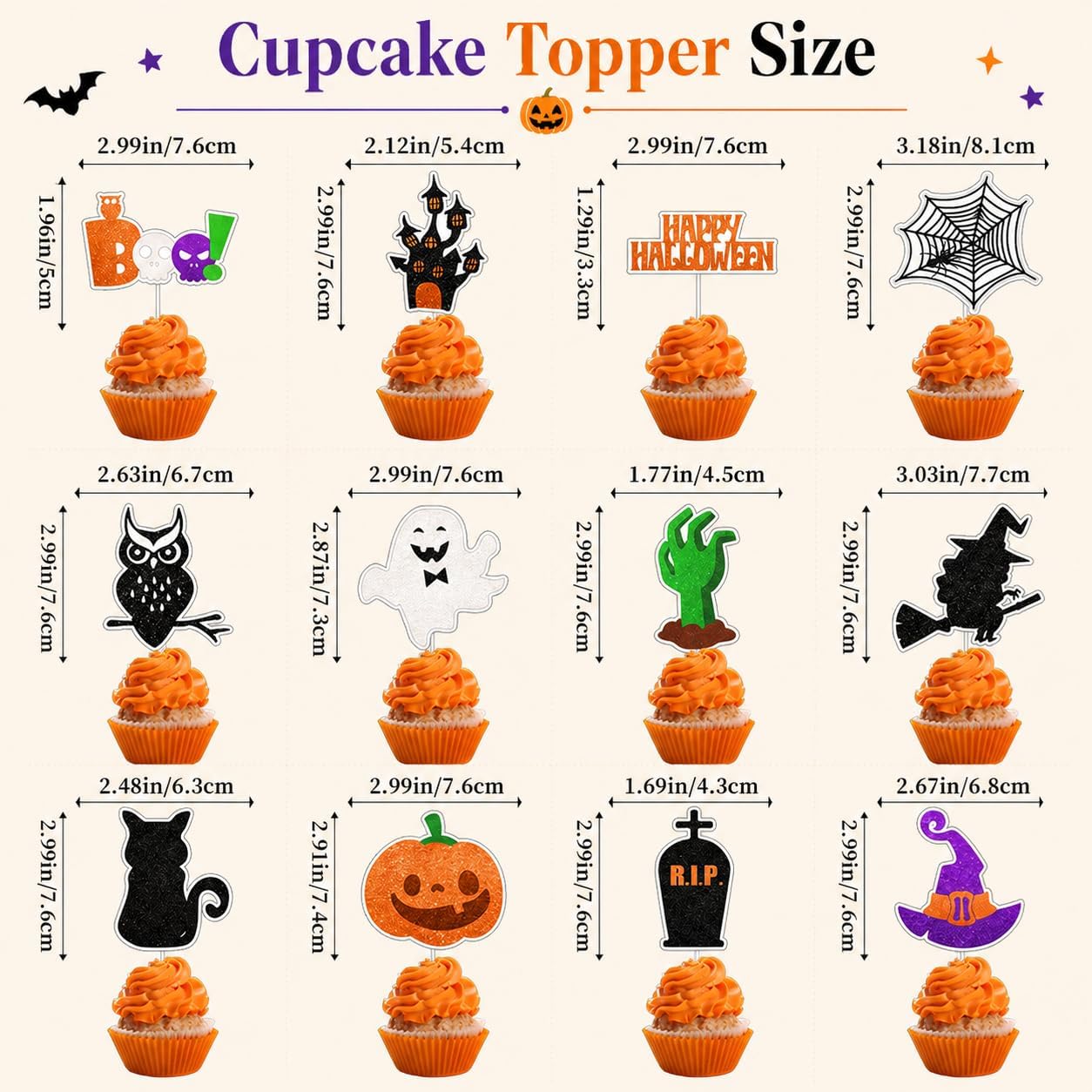 Halloween Theme Birthday Party Decorations, Happy Halloween Decorations Set with Banners Rain Curtains Balloons Cards for Home Wall Decor Halloween Birthday Party Supplies image 4