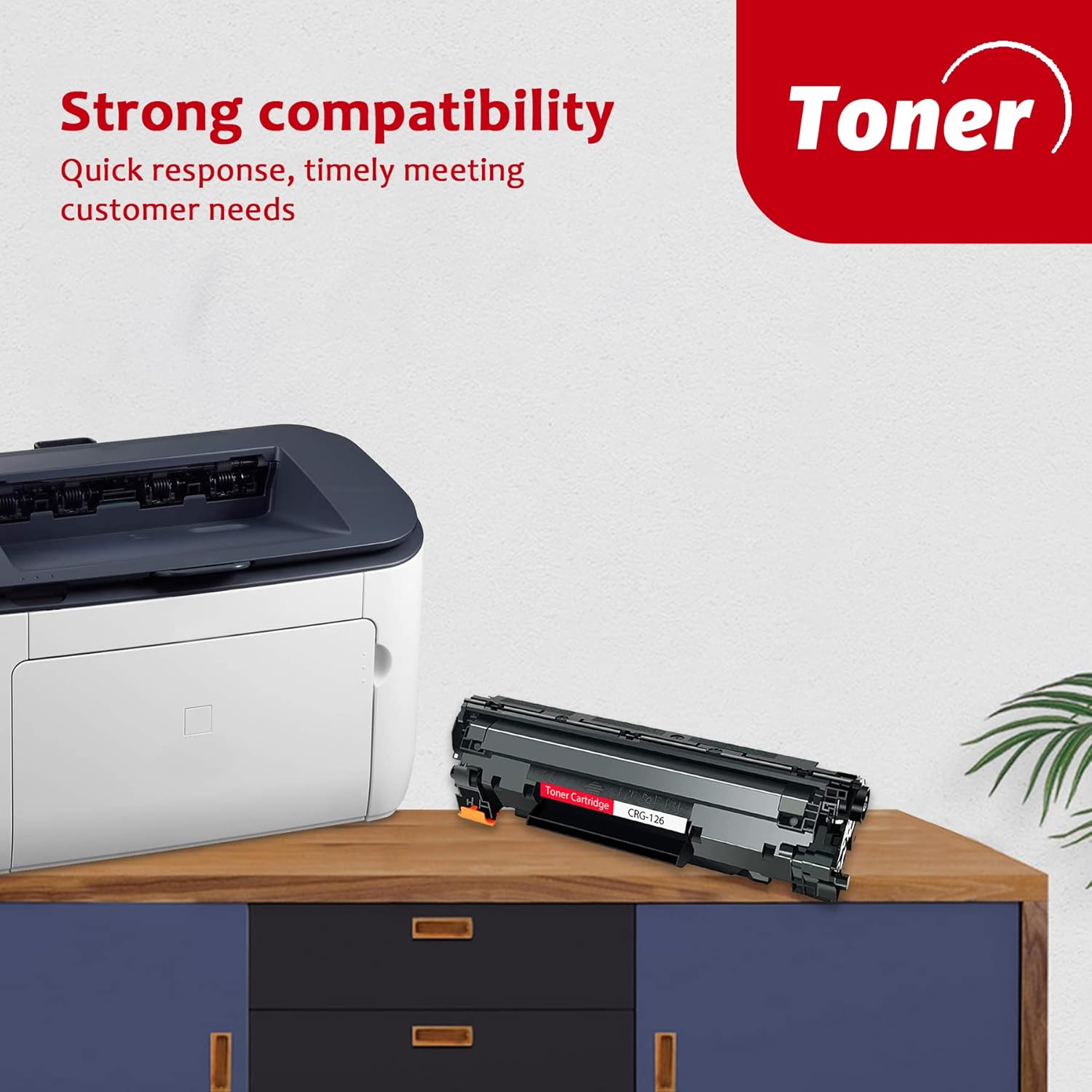High-Yield 126 Black Toner Cartridge (2-Pack) - Vsenk Compatible CRG126 Toner Replacement for 126 Toner for ImageClass LBP6200d LBP6230dw LBP6230dn LBP6200 LBP6230 Printer, 3483B001
