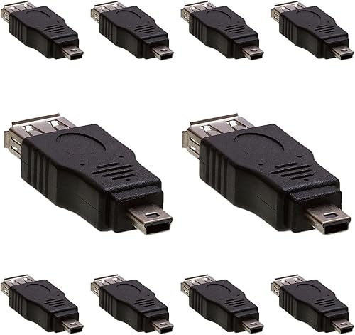 Vista 7 de Cmple - Adaptador micro USB a USB estándar 2.0 A hembra Jack a Micro B macho Conector OTG Convertidor para cámaras, tabletas, teléfonos, cámaras
