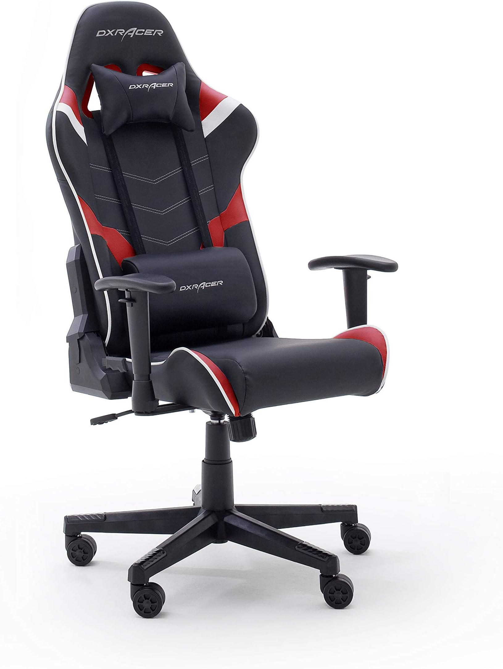 Robas LundDX Racer P188 Gaming Chair, Office Chair, Desk Chair with Rocker Function, Height-Adjustable Swivel Chair, PC Chair, Ergonomic Executive Chair, W x H x D 68 x 120 x 68 cm