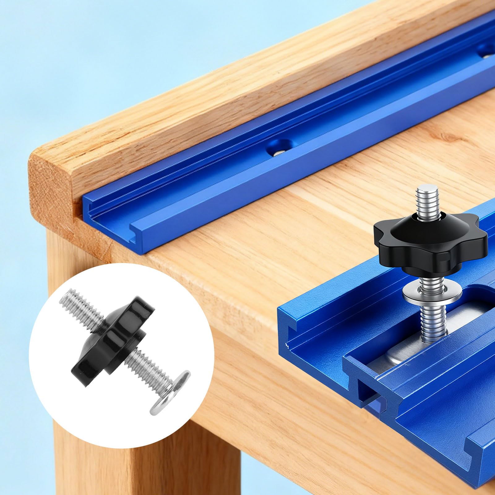 Fukaisu 10 Set 1/4-20 T-Track Knob Kit - Image 4