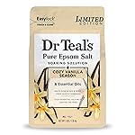 Dr Teal\'s Epsom Salt Magnesium Soak, Limited Edition Cozy Vanilla Season, 3lbs