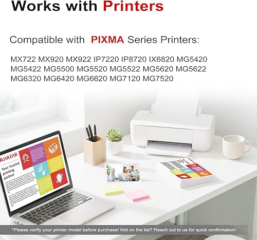 Miniatura 3 de PGI-250XL - Cartuchos de tinta compatibles con Canon 250 251 XL PGI-250 CLI-251 Cannon 250XL 251XL Uso con PIXMA MX922 MX920 IX6820 IP8720 MG5420