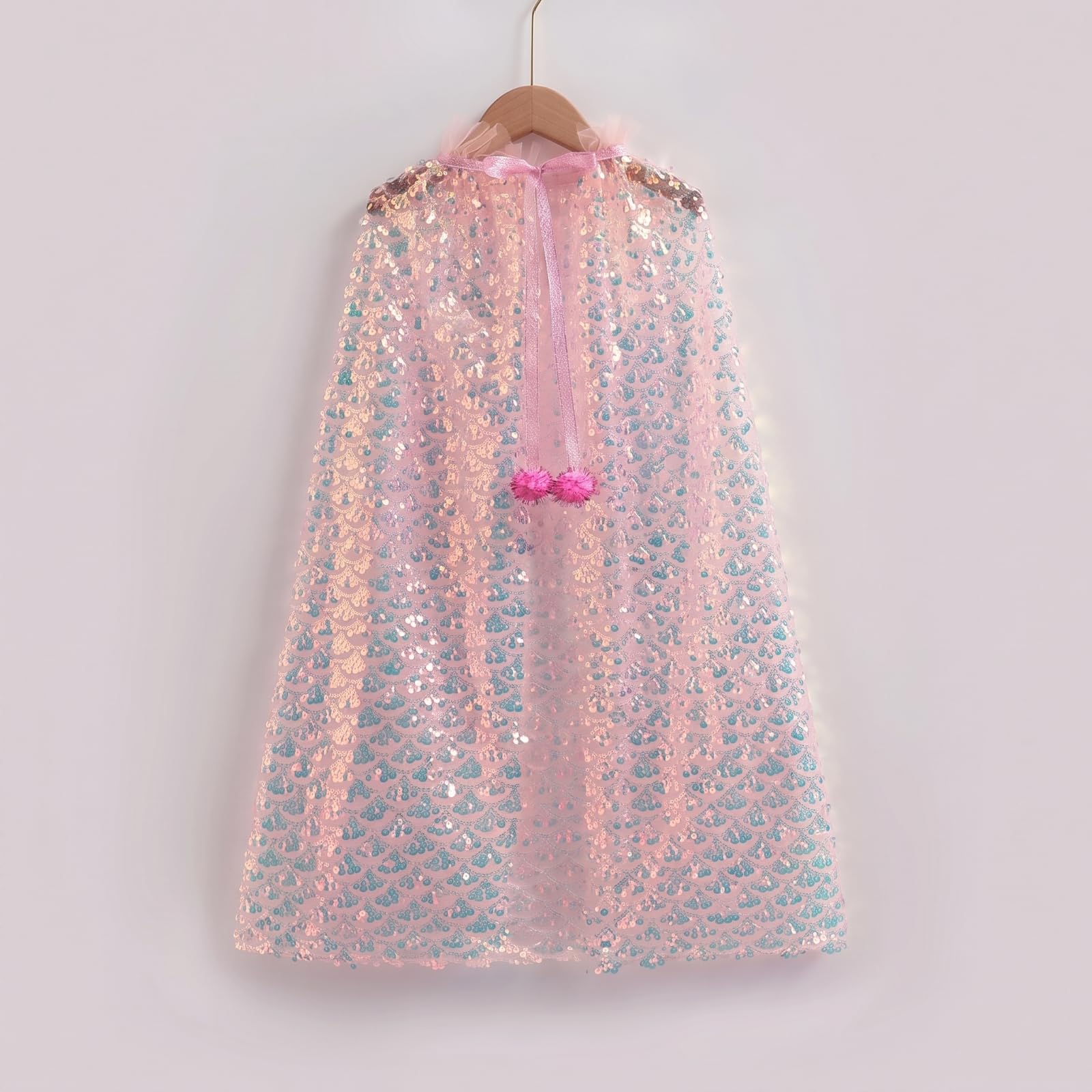 Cape Sirène en Tulle Costume, Large Paillette