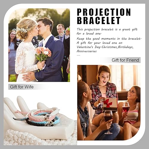 Miniatura 5 de Pulseras de fotos personalizadas, pulsera de proyección con imagen en el interior, pulsera personalizada para niñas, niños, mujeres, hombres,
