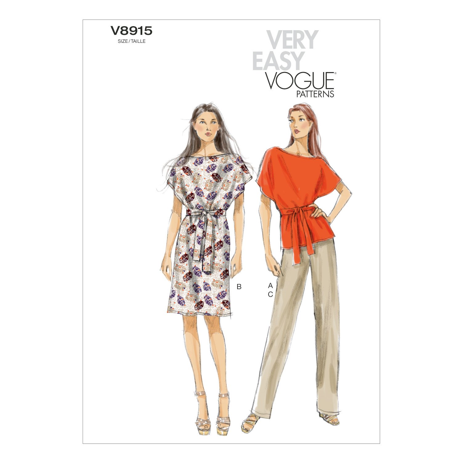 Patron Vogue Jeune Femme : coudre facilement une robe ajustée et pantalon en taille XL
