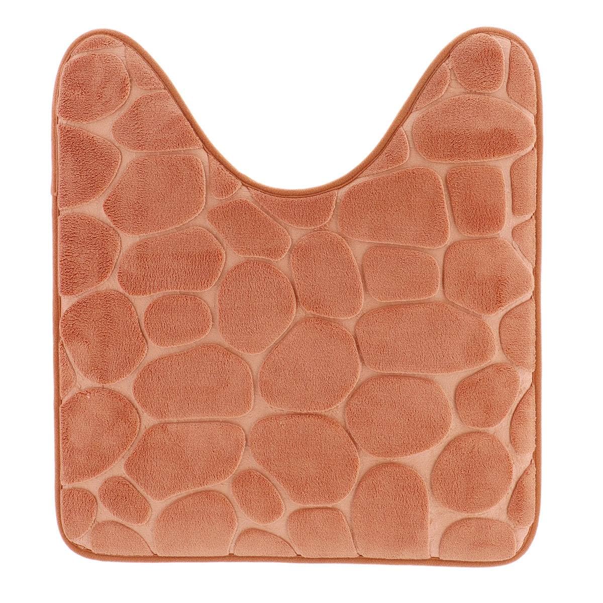 Tendance Wc-konturmatte - formgedächtnis Mikrofaser Kiesel 45x50 cm