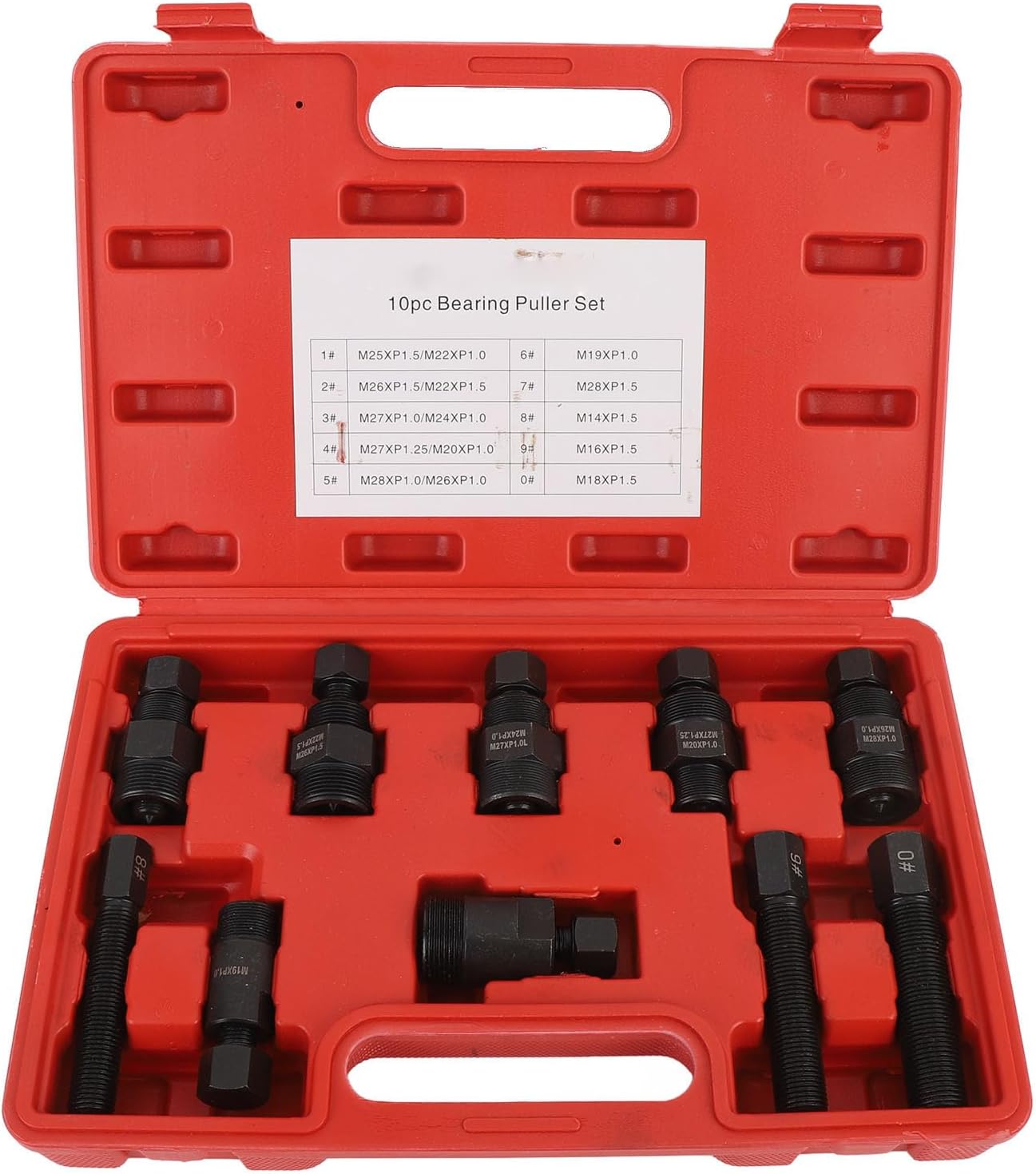 10Pcs Motorcycle Flywheel Puller Kit, Carbon Steel Engine Flywheel Puller Set with 5 Single and 5 Double Ended Tools, Small Engine Flywheel Removal Tool for Scooter ATV