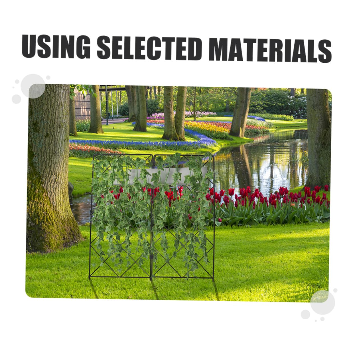 Gadpiparty 2pièces Support pour Plantes Grimpantes Treillis de Jardinage Lot de Supports pour Plantes Pot Design Simple et Pratique