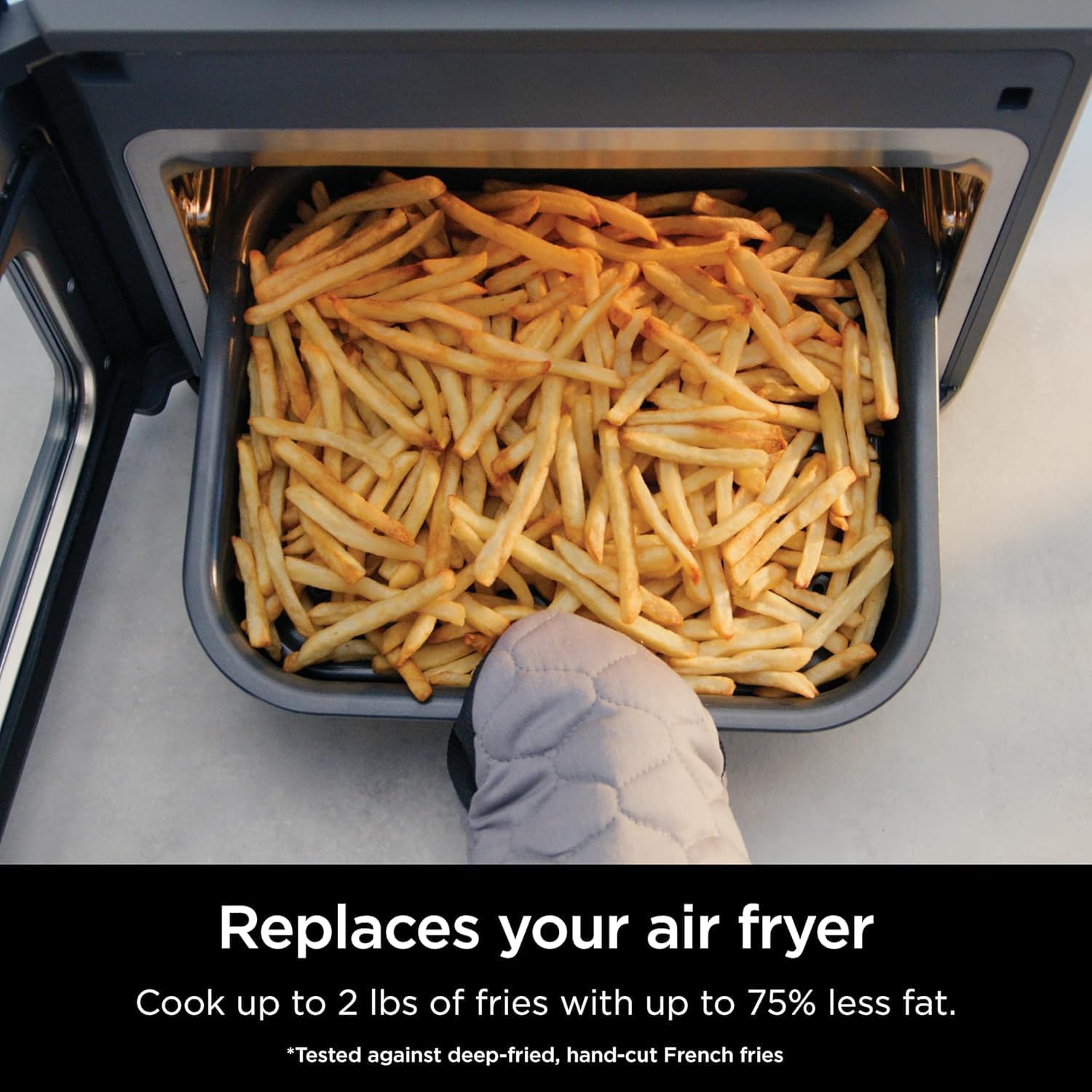Ninja Combi cooking a large batch of french fries