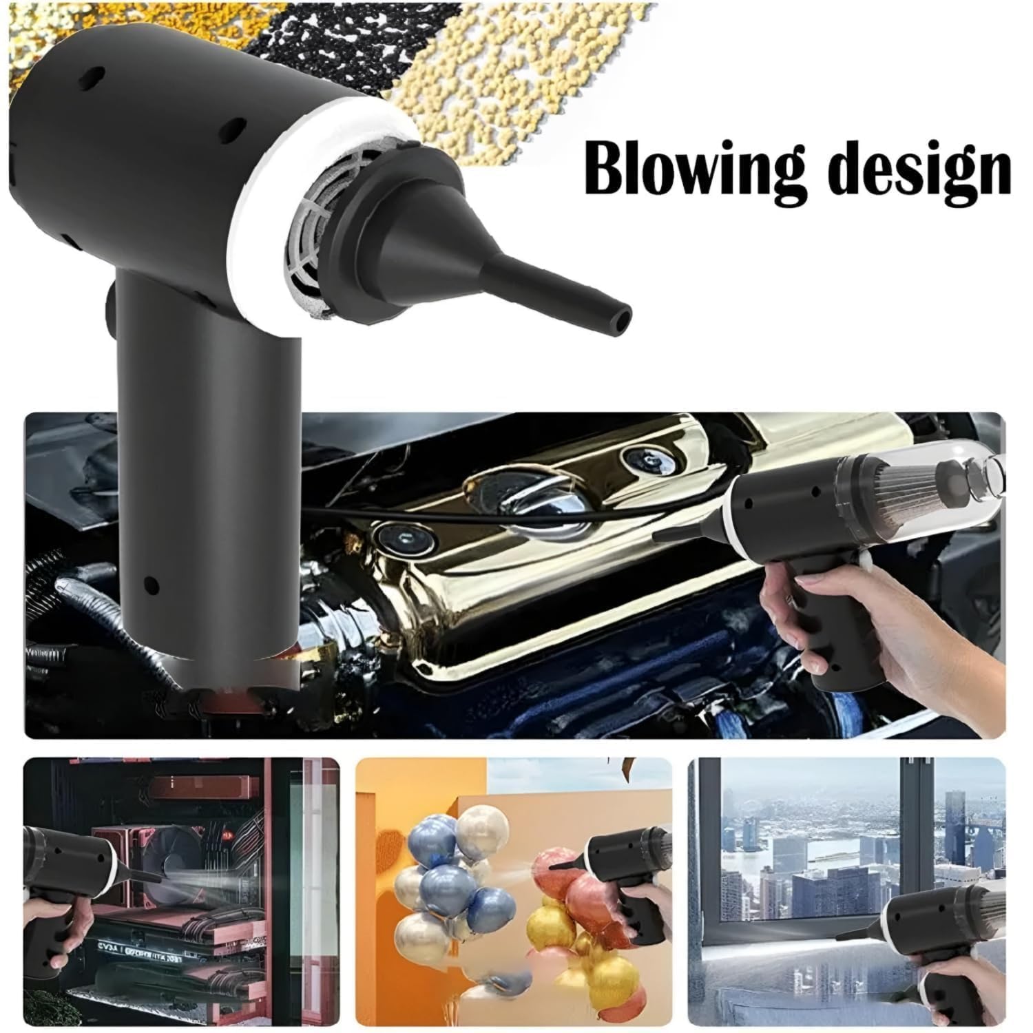 THINKWORK 6 PCS - 3in1 Vacuum Microfiber Car Duster Kit|Interior & Exterior Cleaning Detailing Tool|Scratch & Lint Free, Pollen Removing|Car Extendable Long Car Duster (Car) - Image 6 thumbnail
