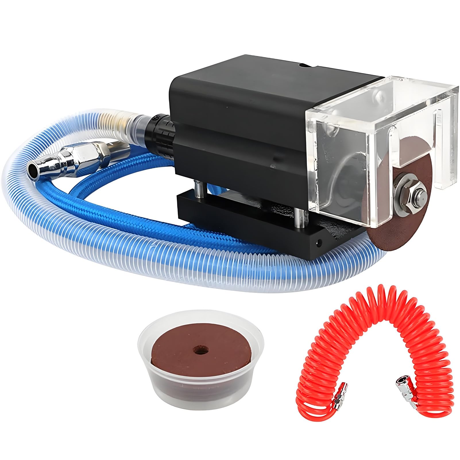DNEPEI Professional Pneumatic Die Nick Grinder, Prevents Abnormal Grinding Wheel Wear, Locator-Controlled Depth for Solid & Corrugated Board Cutting Dies