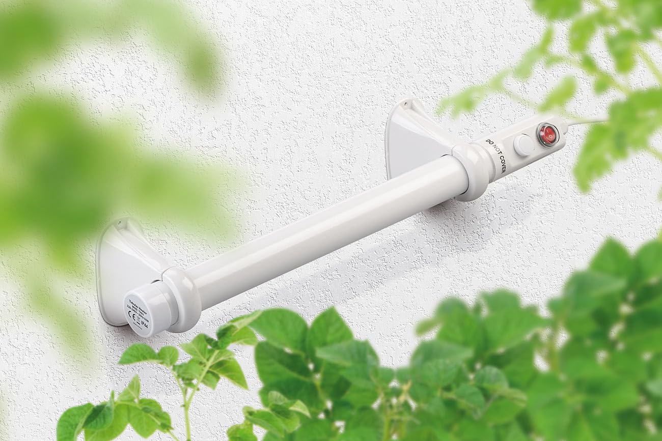 Royal Gardineer radiateurs tubulaires électriques 55 W pour serre de jardin