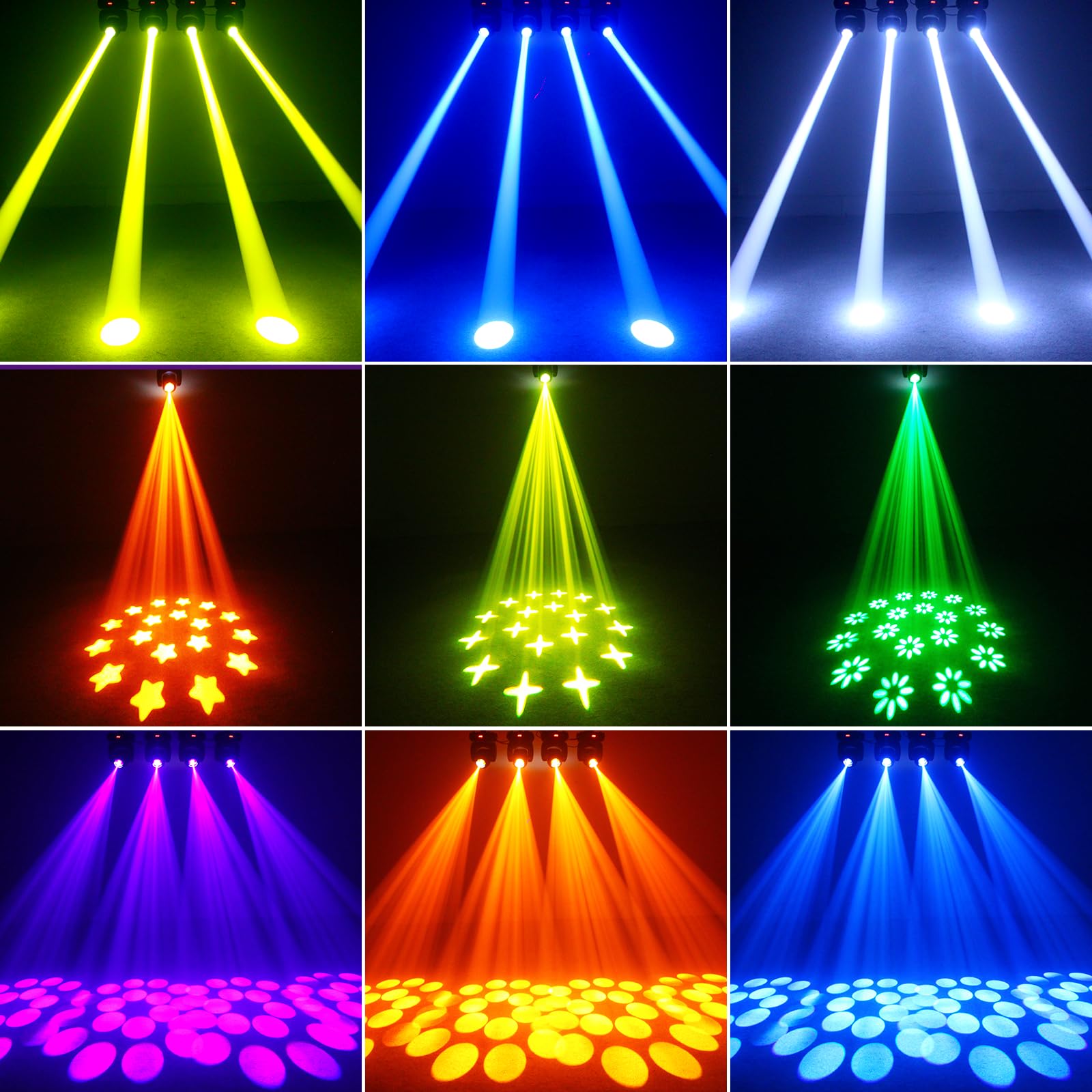 100W Teste Mobili RGBW LED Moving Head Beam DMX Pinspot effetto Luci Discoteca con 18 prisma 11/13 CH per DJ Party Club Bar illuminazione Palcoscenico Nave dalla Germania