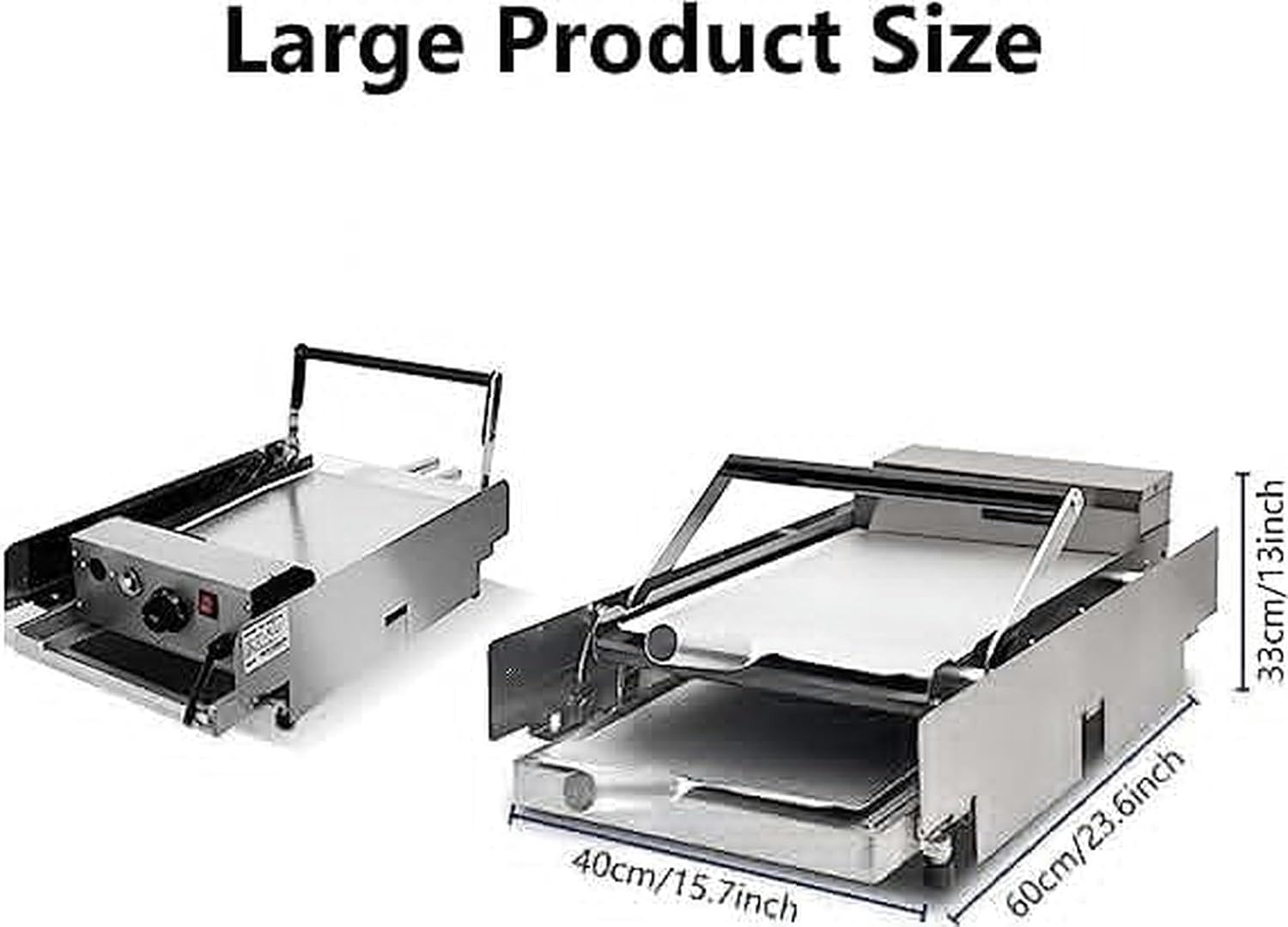 Commercial Baked Hamburger Machine Toaster,Double Layer Hamburger Bun Fully Automatic Heating Machine,Hamburger Toaster,Reflux Heating,Nonstick Coating (Size : Small), 20240106