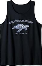 Hollywood Beach Florida Sea Turtle Design Florida Diving Tank Top