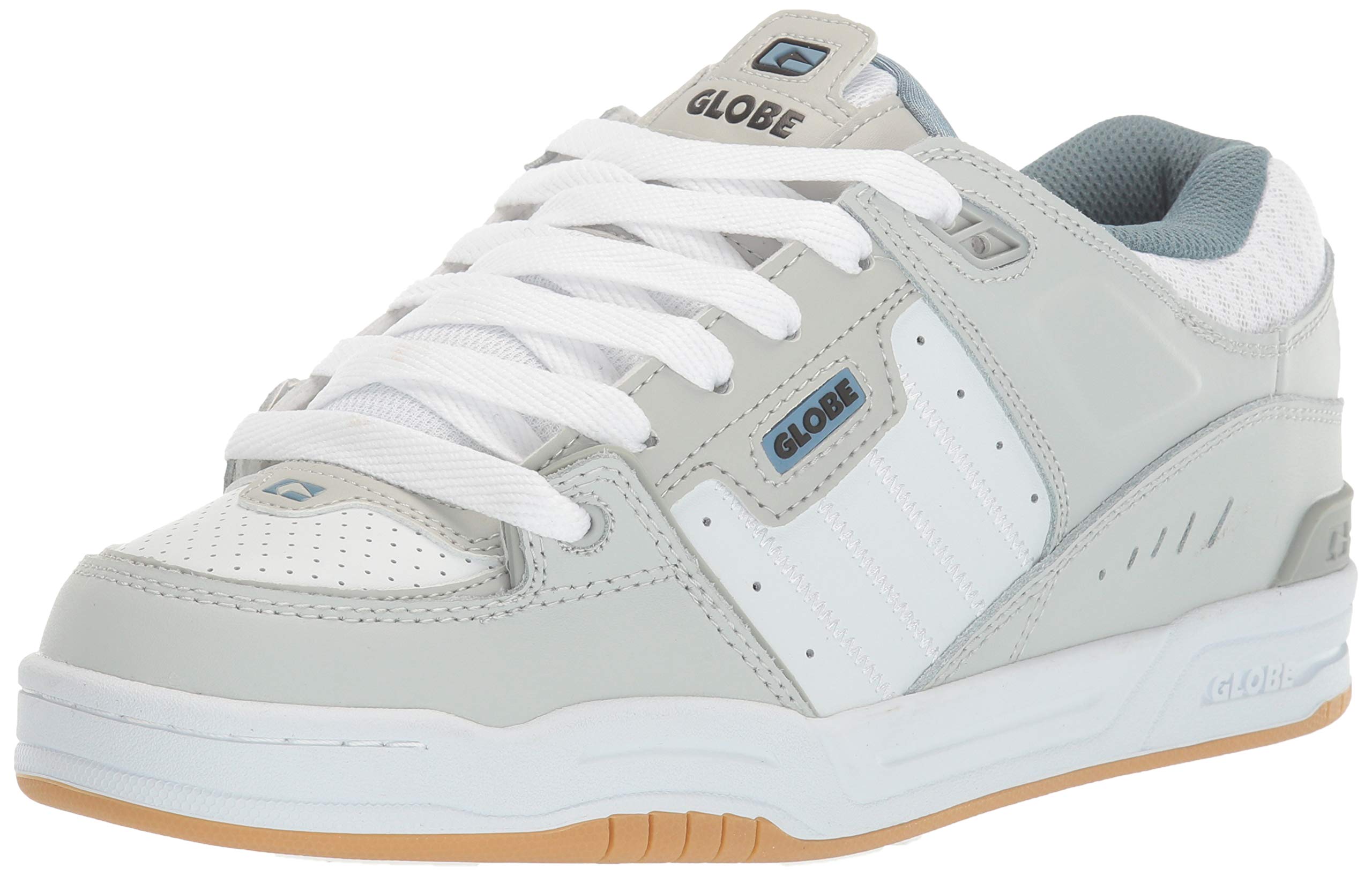 Globe Men's Fusion Skate Shoe, Light Grey/White/Dusk, 11 Medium US