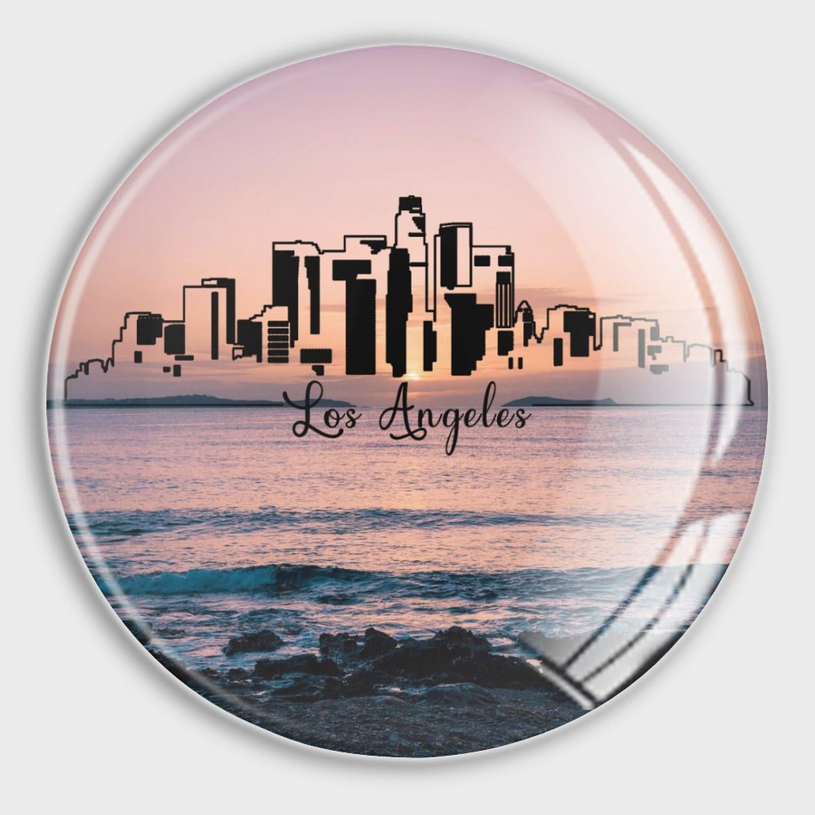 Aimants ronds en verre pour frigo pour sublimer vos photos de famille lot de 4