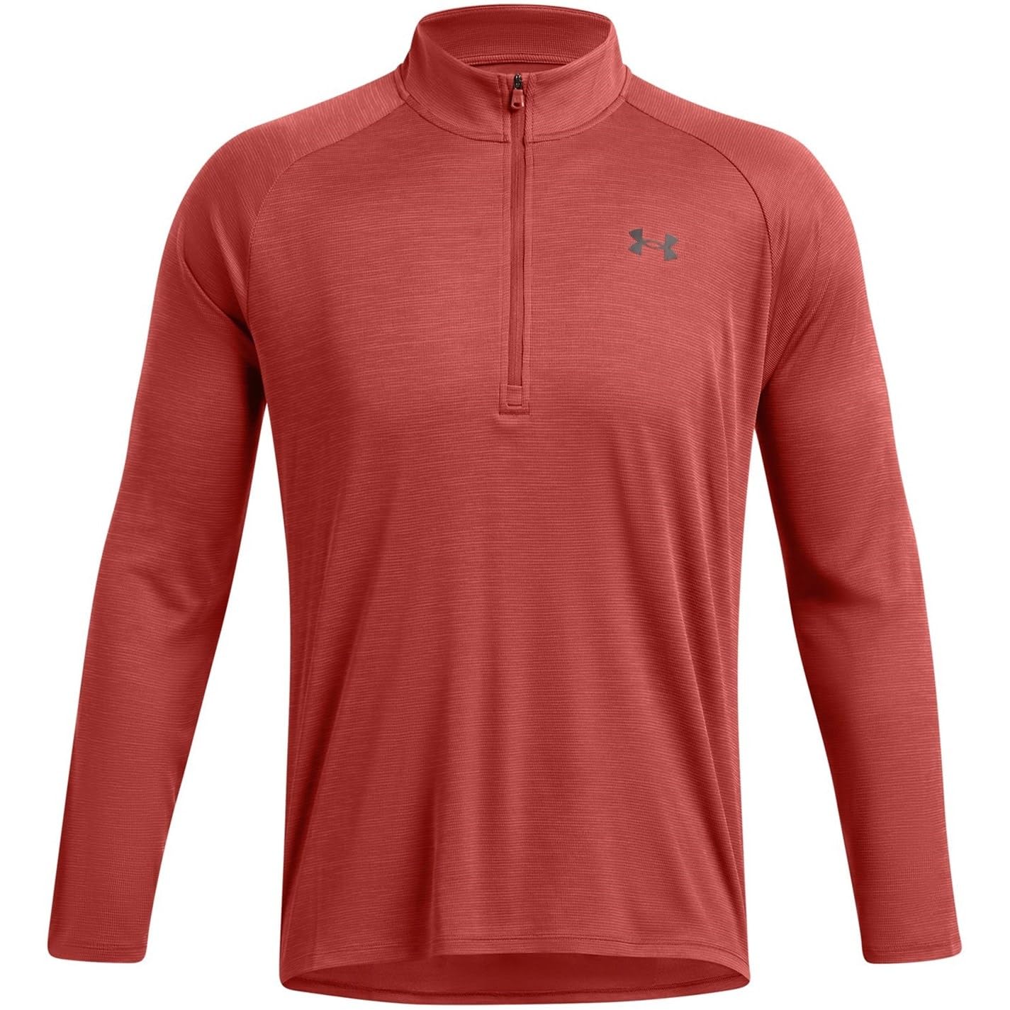 Under Armour Mens Tech Half Zip Top Earthen Orange S