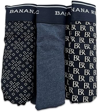Banana Republic 3-Pack Mens Knit Boxer Briefs LARGE Functional Fly Boxer Brief Underwear