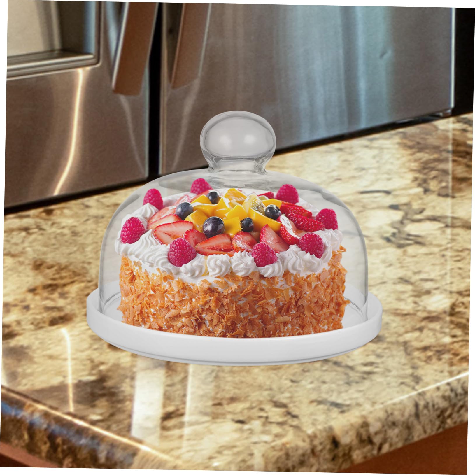 Plateau à gâteaux en Forme de dôme, Plateau de Service pour gâteaux de fête, Support à gâteaux en Carton, Plateau à Dessert pour fêtes et événements