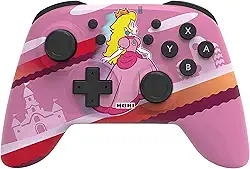 Controle sem fio Hori Pad Pro - Edição Especial Princesa Peach, Licenciado para Nintendo Switch