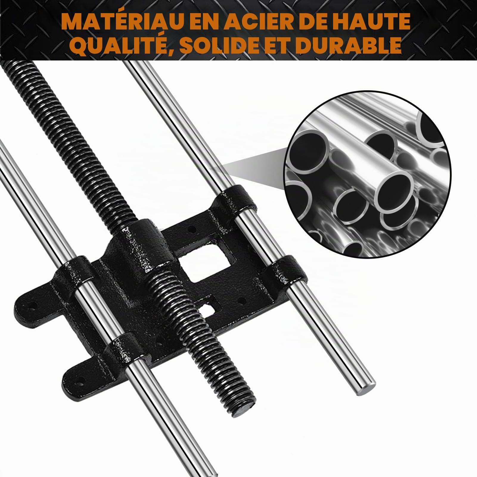 étau d'établi étau Menuisier 10.5" Étau Rotatif à 360 ° pour établi de Travail Étau à Bois Étau Ajustable d'Établi de Table Étau inclinable étau de perceuse à Colonne inclinable Pince à Clip en métal