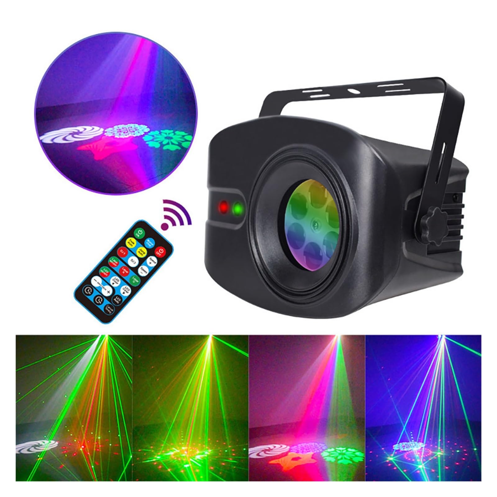 Ruchoma głowa Disco Light Bar KTV kolor światła dekoracja weselna światło boże narodzenie Halloween zdalnego sterowania Na imprezy i do klubów