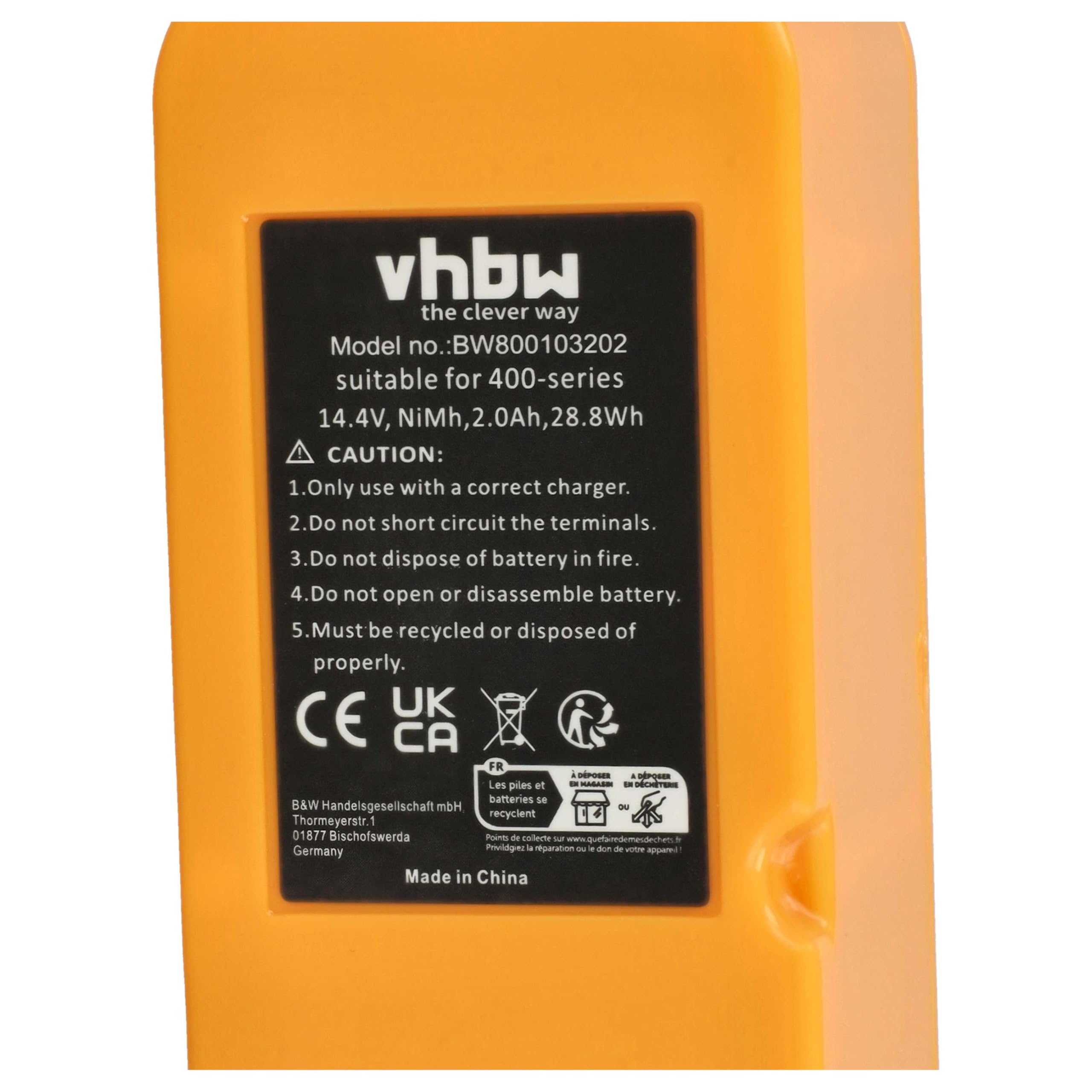 Vhbw batteria compatibile con Mamirobot K3, K5, K7, KF5, KF7, 416, 461 aspirapolvere (3000mAh, 14,4V, NiMH) | Leroy Merlin