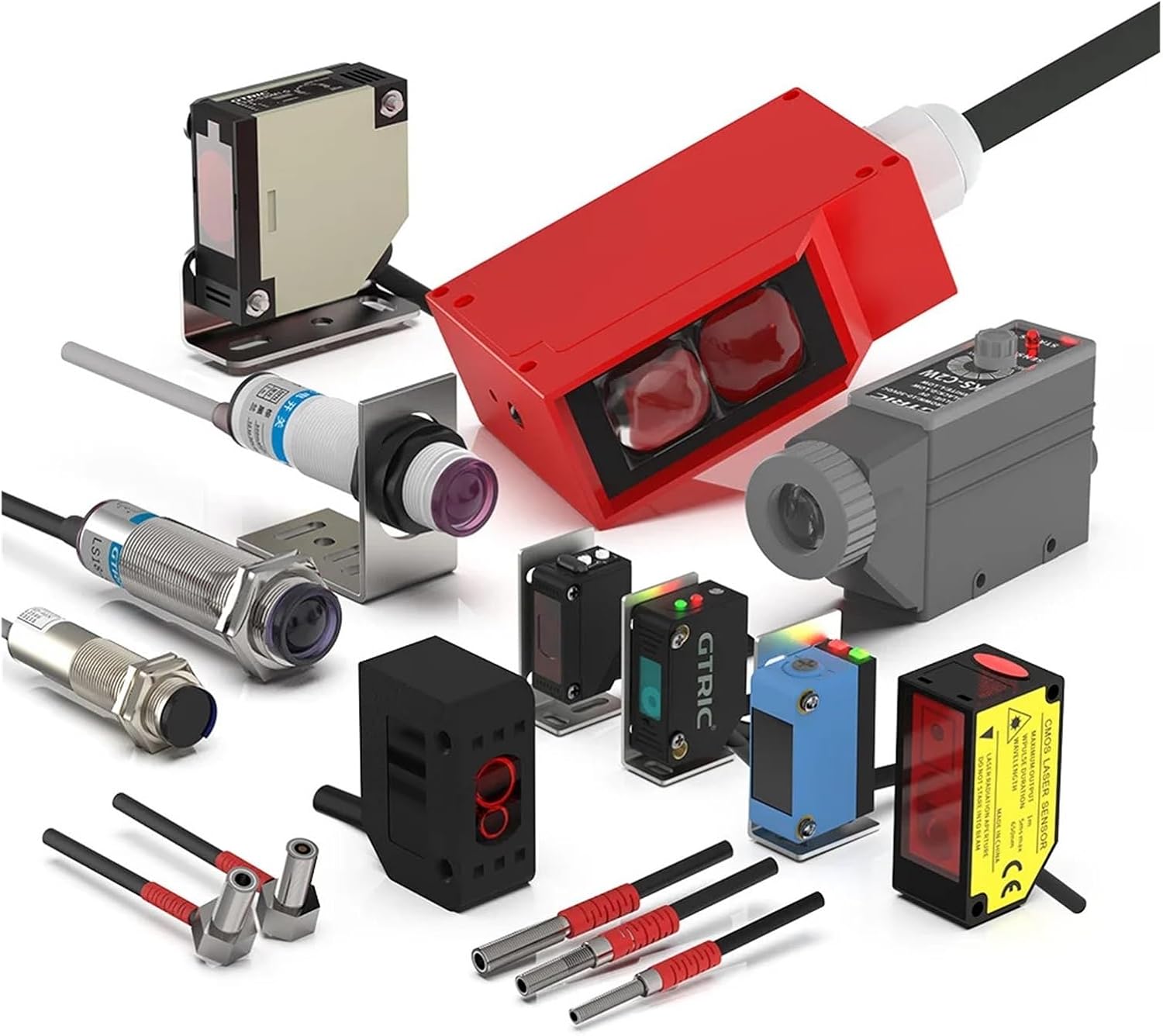 Liquid Level Sensor Non-Metallic Pipeline Water Level Detection Limit Switch NPN PNP Non-Contact capacitive Sensing Switch(14-26mm Pipeline)