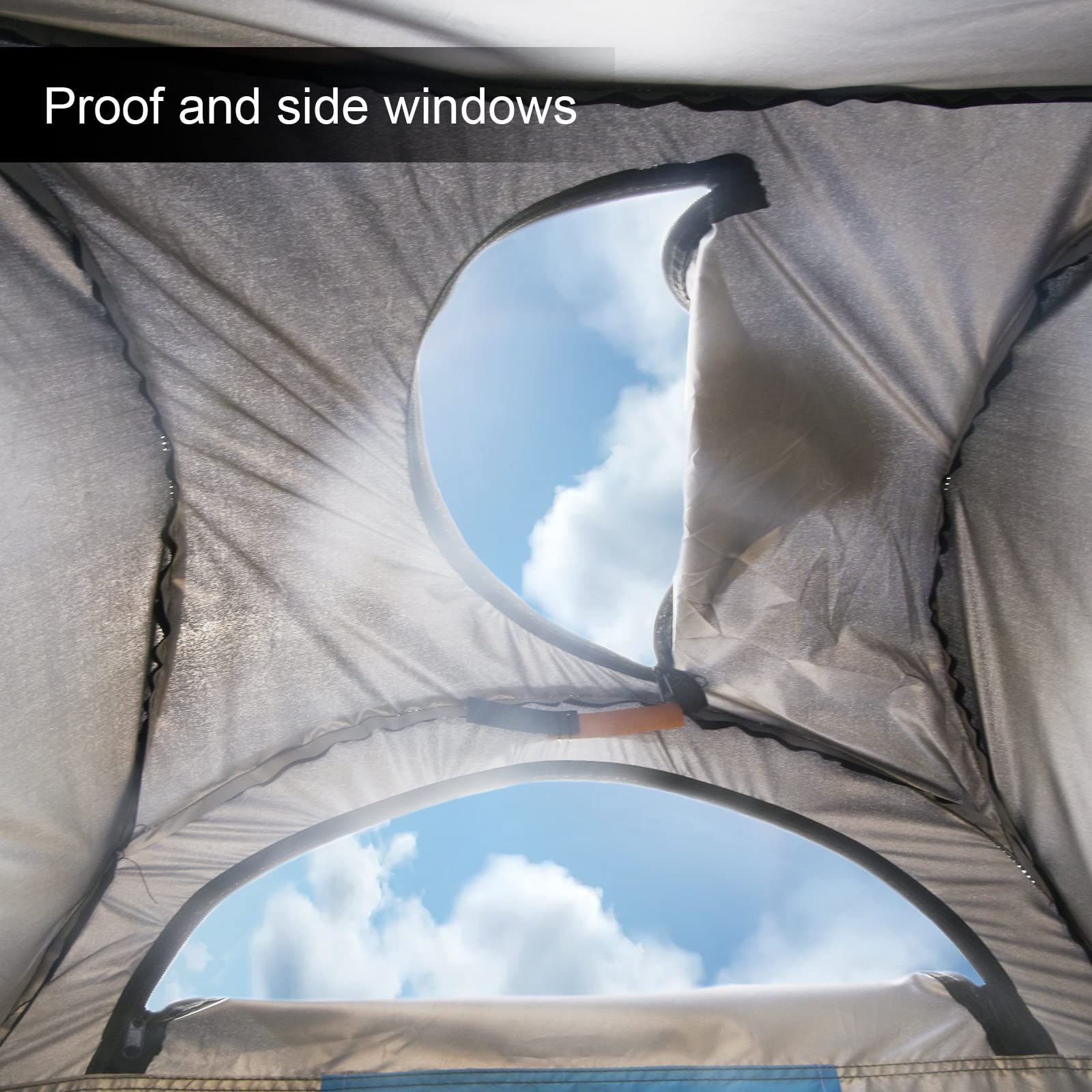 LEMROE Tente de douche ou à langer pop-up avec bonne ventilation et espace - Pour l’extérieur, camping, pique-nique, pêche, plage, toilettes, pour se changer, se protéger du soleil - Vert, 120 cm