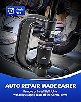 Vista 5 de Orion Motor Tech Kit de prensa de rótula resistente y herramienta de extracción de junta en U con adaptadores para 4 ruedas motrices