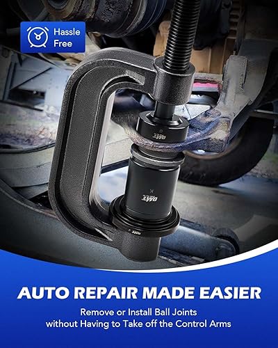 Miniatura 5 de Orion Motor Tech Kit de prensa de rótula resistente y herramienta de extracción de junta en U con adaptadores para 4 ruedas motrices