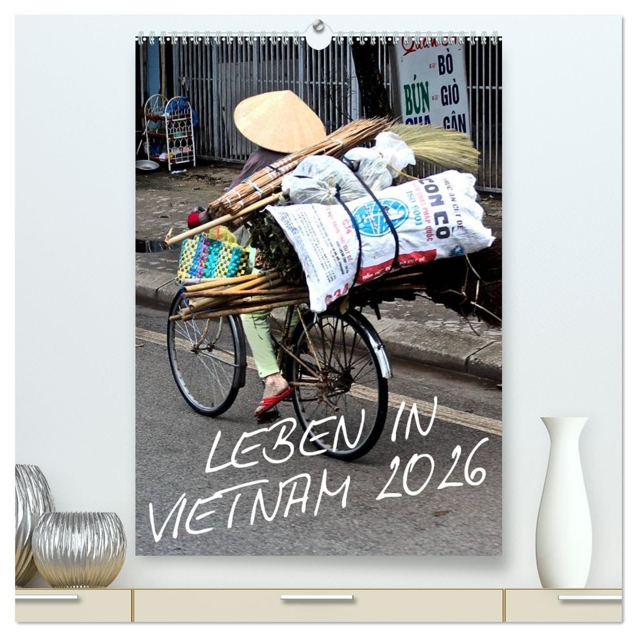 Grand calendrier mural Vietnam 2026 A2 pour sublimer la décoration d'un bureau ou espace de vie