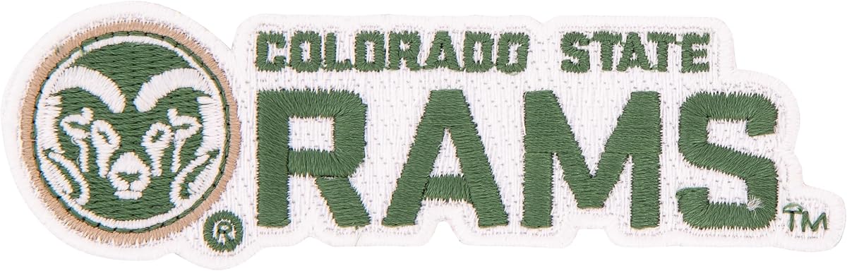 Desert Cactus Colorado State Embroidered Iron On Sew On Patch (C) | Officially Licensed CSU Colorado State Rams Embroidered Iron On Patch Applique for Jackets Backpacks Bags & Hats Team Merch