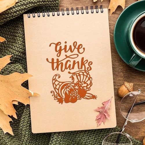Miniatura 4 de Troqueles de corte de metal de Acción de Gracias para hacer tarjetas, otoño, dar gracias, palabras, frutas, fondo, plantilla, herramienta para