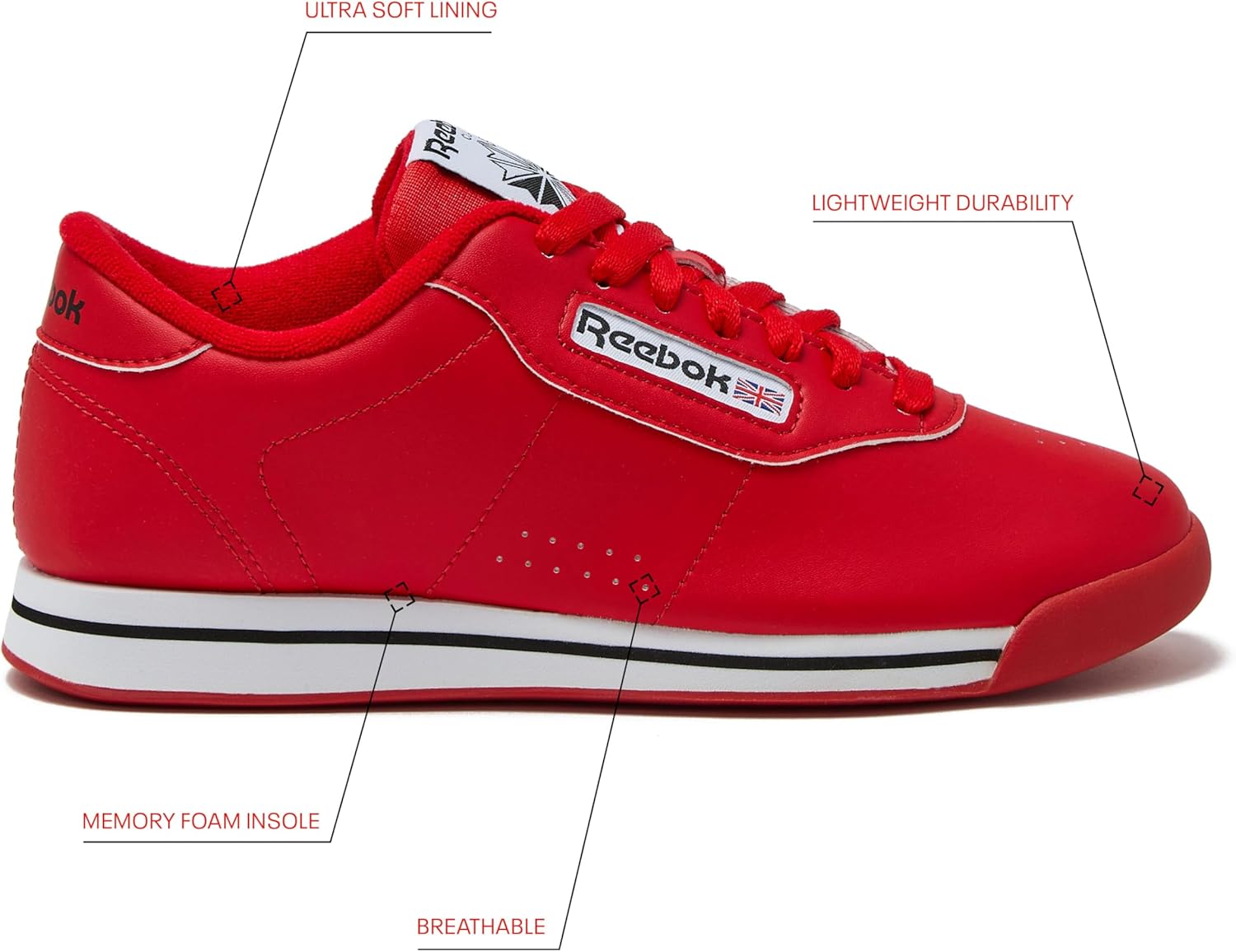 Zapatillas Reebok Princess-White para mujer