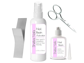 SHEBANAILS Fiberglass Nail Wrap Starter Kit - DIY Nail Wrap Kit - Strengthen & Lengthen Natural Nails - Fingernail Repair Bandage -
