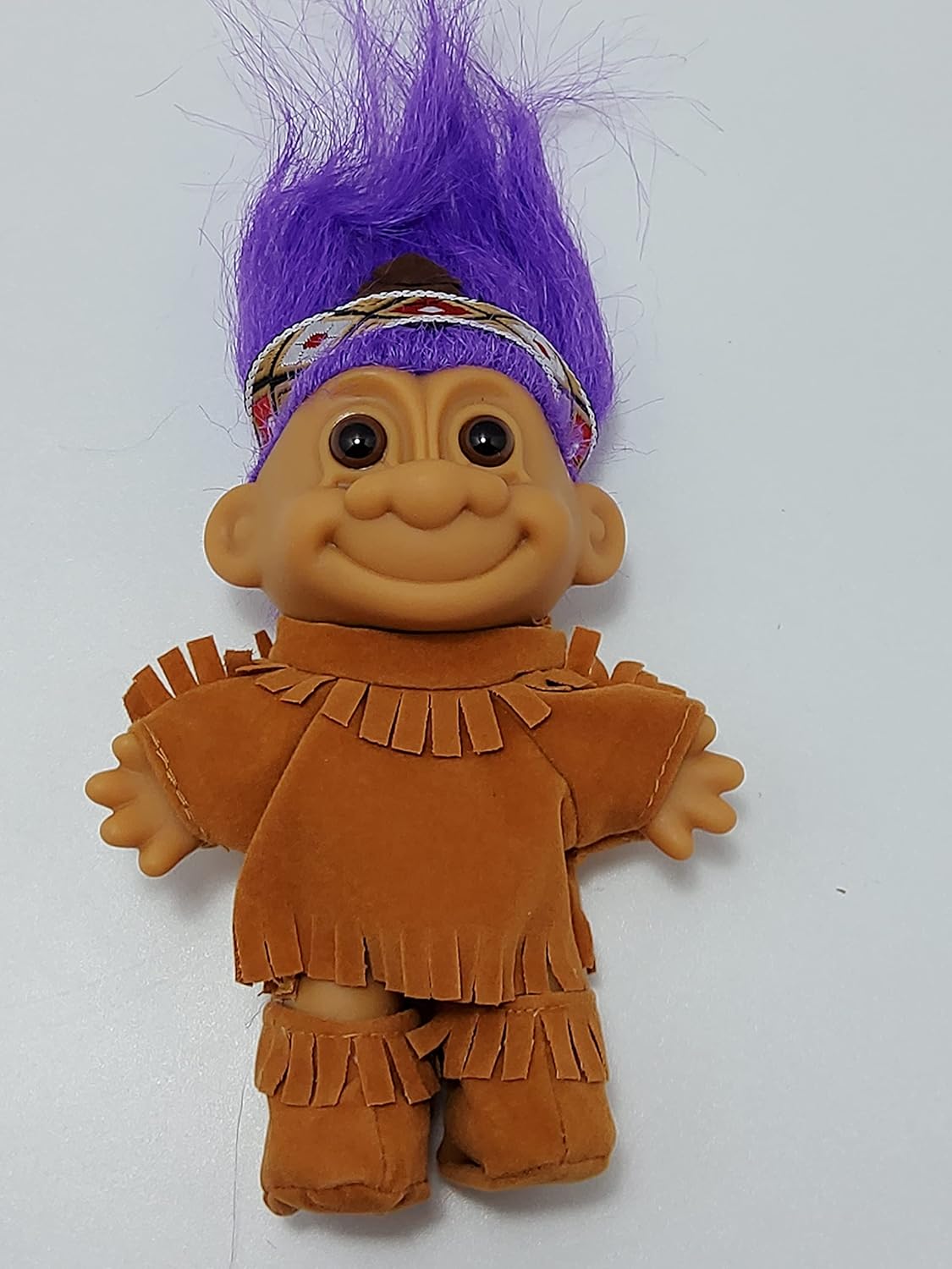 Troll Doll Indian Native American Purple Hair