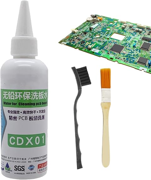 Professional PCB Motherboard Cleaner, 100Ml Circuit Board Cleaning Liquid, Computer Motherboard Cleaner Liquid, Adhesive And Flux Remover, Fast Evaporating Dust Free Degreasing Agent For Laptops Phone