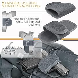 TECEUM Tactical Bag - Shoulder Chest Crossbody Sling Bag for Concealed Carry of Handgun - CCW Compact Pack Gray