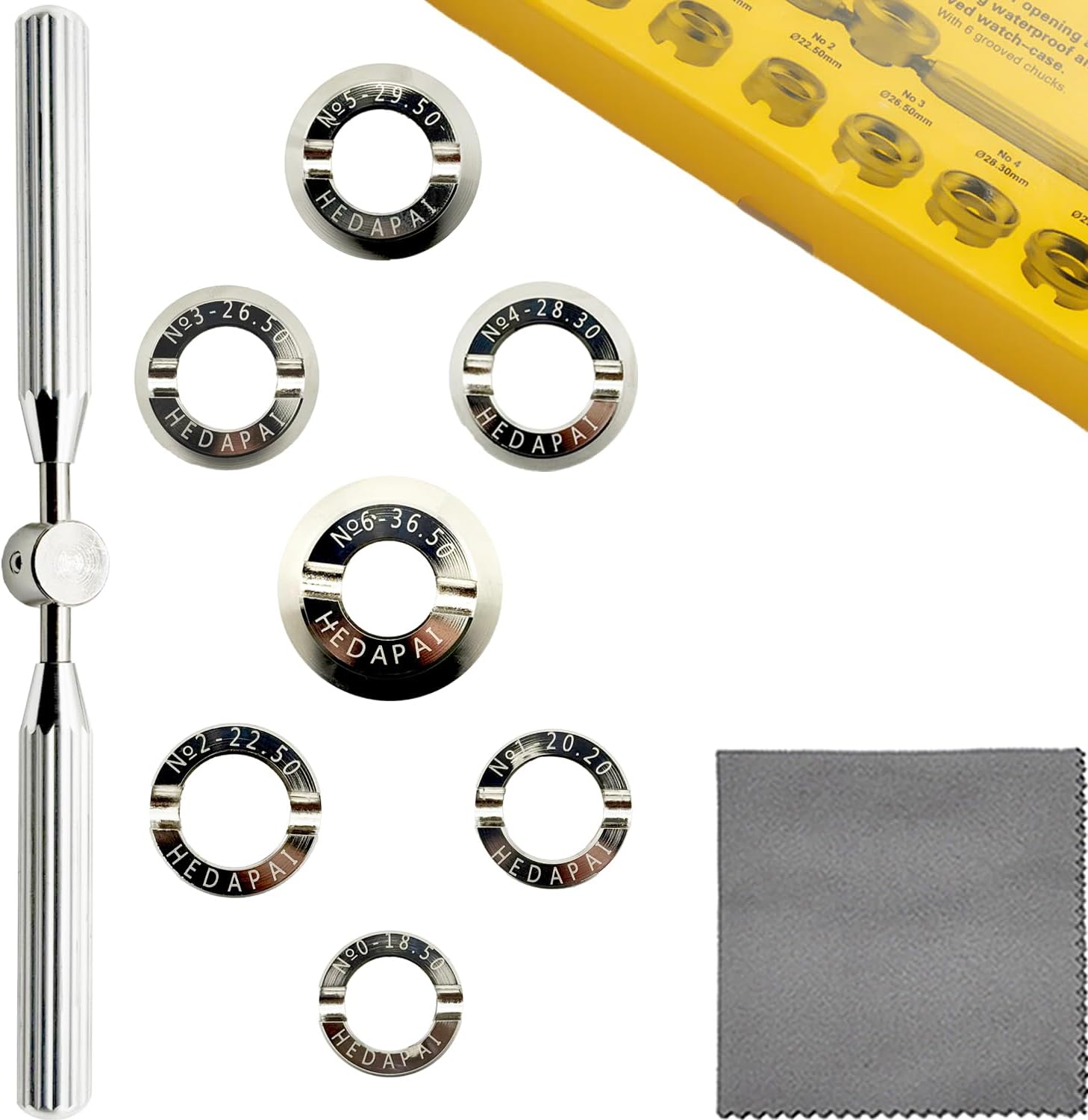 Watch Back Remover Tool Kit, 5537 Series Watch Case Back Opener Removal Tool, Watchmaker Tools for Rolex Tudor and Other Wristwatchs Repair(Not Included adapters)