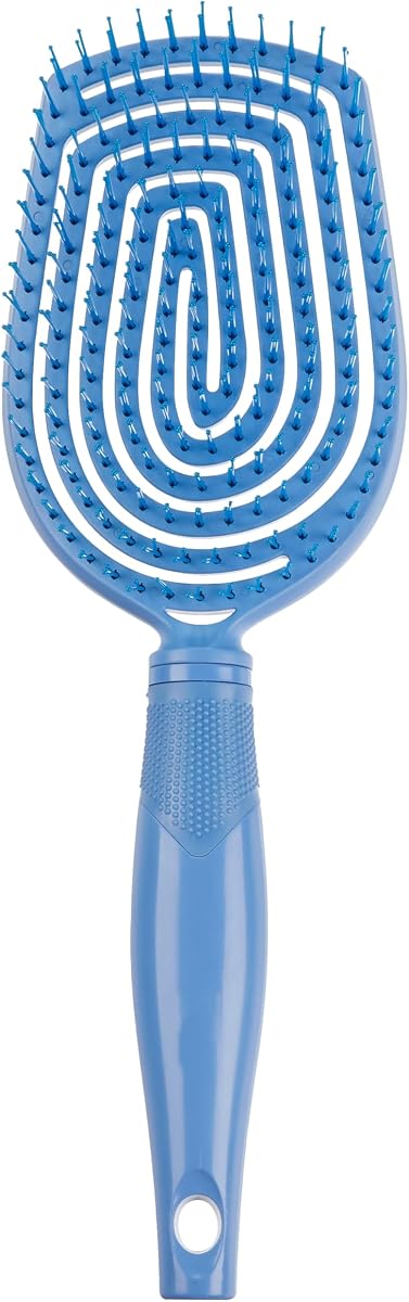 Cepillo desenredante para el cuidado del cuero cabelludo - Cepillo para cabello rizado - Masajeador del cuero cabelludo - cepillos para mujeres y hombres - desenredante para todas las longitudes y tipos - se puede usar húmedo o seco - Blue Aura