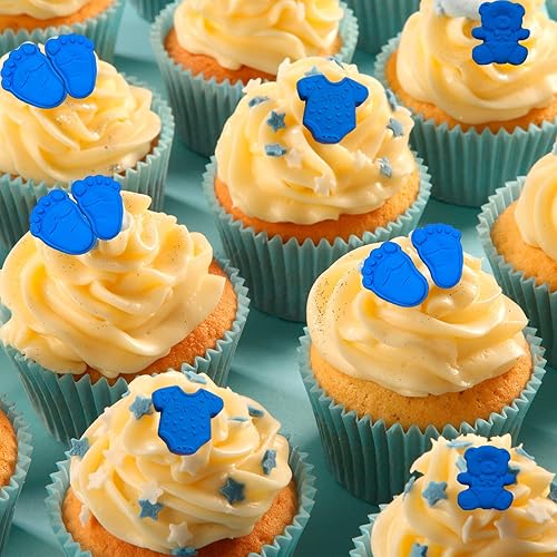 Miniatura 3 de 2 moldes de chocolate para baby shower, 35 cavidades lindos moldes de silicona para bebé, mameluco para bebé, moldes para chupete, moldes para baby