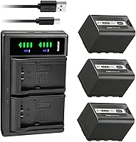 Vista 7 de Kastar 2-Pack Battery and LTD2 USB Charger Replacement for Panasonic AG-CX10, AG-CX350, AG-DVX200, AG-DVX200PJ, AG-DVX200PB, AG-DVX200PX