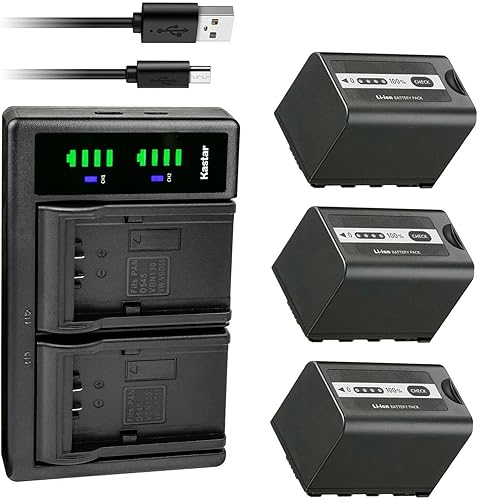 Miniatura 7 de Kastar Paquete de 2 baterías y cargador USB LTD2 de repuesto para Panasonic AG-CX10, AG-CX350, AG-DVX200, AG-DVX200PJ, AG-DVX200PB, AG-DVX200PX,