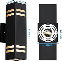 Vista 7 de Luces de arriba y abajo para exteriores, luces de pared RGB que cambian de color al aire libre con sensor de fotocélula del atardecer al amanecer