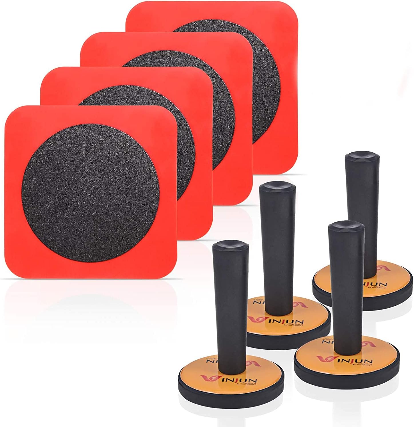 Gomake Vinyl Wrap Magnet Holder 4 PCS With 4 PCS Adsorptive Patch for Car Wrapping, Window Tint, Wallpaper Film Fix Aid Tool Set
