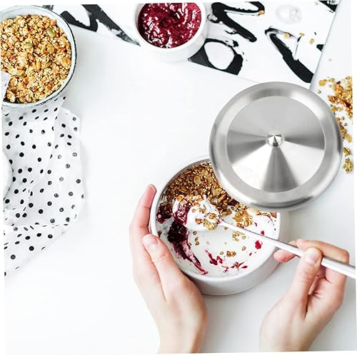 Miniatura 8 de Cabilock 2 tapas pequeñas para tazas pequeñas, de acero inoxidable, para agua, café, té, tapa de sellado, tapa de taza de bebida, cubierta para tapa