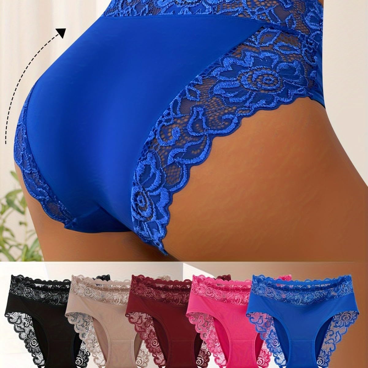 Sexy Lace Panties for Women Multipack L Assorted,L